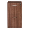  | Alera VA542822WA 15.63 in. x 20.5 in. x 28.5 in. Valencia Series 2-Drawer Full File Pedestal - Modern Walnut image number 1