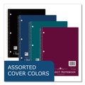 Notebooks & Pads | Roaring Spring 11281 11 in. x 8.5 in. 80-Sheets 1-Subject Medium/College Rule Wirebound Notebook - Assorted Cover Colors (24/Carton) image number 5
