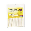 | Avery 16241 2 in. 1/5-Cut Insertable Index Tabs with Printable Inserts - Clear (25/Pack) image number 0