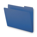 File Folders | Smead 21541 1 in. Expansion Assorted 1/3-Cut Tabs Letter Size Expanding Recycled Heavy Pressboard Folders - Dark Blue (25/Box) image number 2