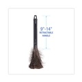 New Year New Savings! Save $25 off $150 | Boardwalk BWK914FD 9 in. to 14 in. Retractable Plastic Handle Feather Duster - Black image number 3