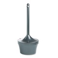 Smoking Receptacles | Rubbermaid Commercial FGR1639EHGR Aladdin 4.5-Gallon Round Steel Smokers' Station (Charcoal) image number 0