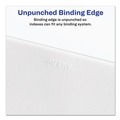 Office Jansan | Avery 01702 11 x 8.5 Allstate Style Preprinted Legal Exhibit Side 26 to 50 Tab Index Dividers - White (25-Pieces/Set) image number 4
