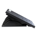 Office Furniture Accessories | Fellowes Mfg Co. 8035001 17.5 in. W x 13.13 in. D x 4.13 in. to 5.63 in. H Adjustable Locking Footrest with Microban - Black/Silver image number 3