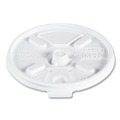 Cutlery | Dart 10FTL 10 oz. Lift N' Lock Plastic Hot Cup Lids - White (1000/Carton) image number 2