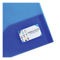 Customer Appreciation Sale - Save up to $60 off | Avery 47811 Two-Pocket 20 Sheet Capacity Plastic Folder - Translucent Blue image number 2