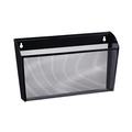Office Jansan | Universal UNV20026 14 in. x 3.1 in. x 8.2 in. Metal Mesh Wall Letter File - Black image number 1