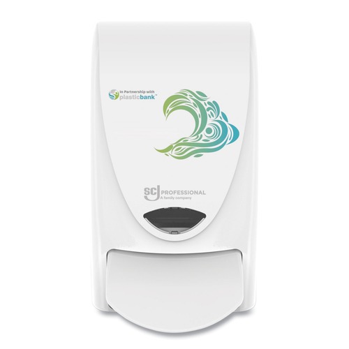 Cleaning & Janitorial Supplies | SC Johnson RCP1LDSEN 4.9 in. x 4.6 in. x 9.2 in. 1 L Proline WAVE Manual Soap Dispenser - White (15/Carton) image number 0