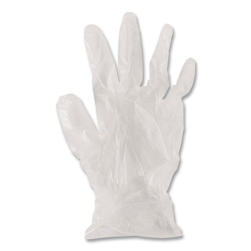 Disposable Gloves | Boardwalk BWK365XLBX General Purpose Latex-Free Vinyl Gloves - Extra Large, Clear (100-Piece/Box) image number 0