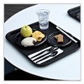 Cutlery | Boardwalk BWKTSHWPSBIW Heavyweight Wrapped Polystyrene Teaspoon Cutlery - Black (1000/Carton) image number 7