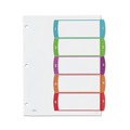  | Avery 11840 5-Tab 1 to 5 11 in. x 8-1/2 in. Contemporary Color Tabs Customizable TOC Ready Index Multicolor Tab Dividers - White (1 Set) image number 3