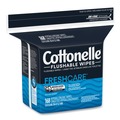 Mops | Cottonelle 10358CT 5 in. x 7.25 in. 1-Ply Fresh Care Flushable Cleansing Cloths - White (8/Carton) image number 1