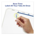 Office Jansan | Avery 11445 Index Maker 11 in. x 8.5 in. 3-Tab Print and Apply Clear Label Dividers - White (25/Box) image number 3