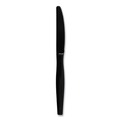 New Year New Savings! Save $25 off $150 | Boardwalk BWKKNIFEHWBLA Heavyweight Polystyrene Knife Cutlery - Black (1000/Carton) image number 1