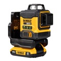 Laser Levels | Dewalt DCLE34031D1 20V Lithium-Ion Cordless 3x360 Line Laser Kit (2 Ah) image number 2