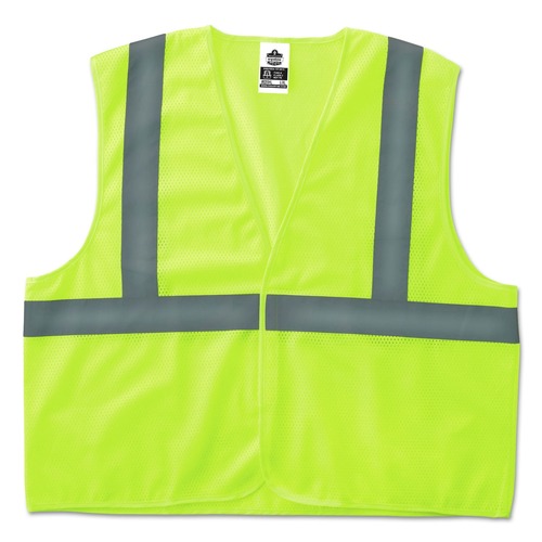 Safety Vests | Ergodyne 20973 GloWear 8205HL Type R Class 2 Super Econo Mesh Safety Vest - Small/Medium/Lime image number 0