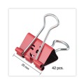 Office Jansan | Universal UNV31031 Emoji Themed Binder Clips with Storage Tub - Medium, Assorted (42/Pack) image number 2