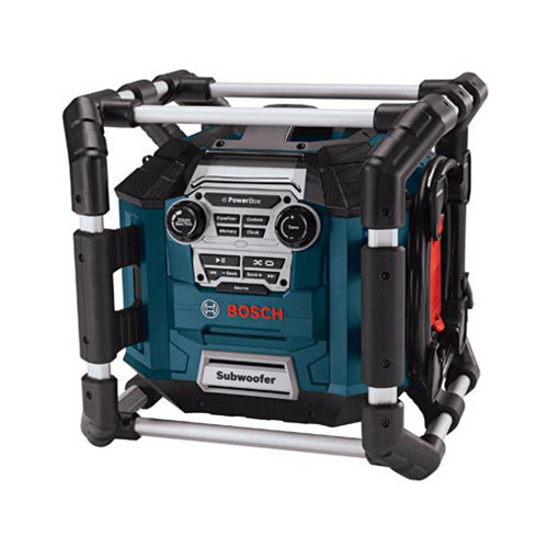 Speakers & Radios | Factory Reconditioned Bosch PB360S-RT 18V Power Box Jobsite AM/FM Stereo and Charger with MP3 Compatibility image number 0