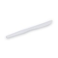 Cutlery | Dixie KM207 Heavy Mediumweight Plastic Knives - White (1000/Carton) image number 2