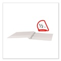 Office Jansan | Universal UNV20702 0.5 in. Capacity 11 in. x 8.5 in. 3 Slant D-Rings View Binder - White image number 5