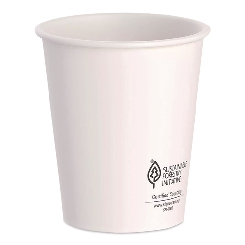 Cups and Lids | Dart DWTG12W ThermoGuard Paper Hot Cup 12 oz White 30/Pack image number 0