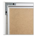 White Boards | U Brands 032U00-01 47 x 35 Melamine Dry Erase Board - White Surface/Silver Frame image number 4