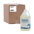 Hand Soaps | Boardwalk 5005-04-GCE00 1 Gallon Herbal Mint Scent Foaming Hand Soap - Light Yellow (4/Carton) image number 3