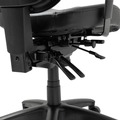  | Alera ALEEL4215 Elusion Series Supports Up to 275 lbs. 17.7 in. to 21.4 in. Seat Height Mesh Mid-Back Multifunction Chair - Black image number 6