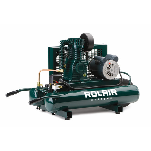 Portable Air Compressors | Rolair 5715K17-0001 9 Gallon 1.5 HP Electric Portable Belt Drive Air Compressor image number 0