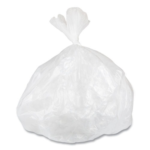 Trash Bags | Inteplast Group WSL2432XHW Low-Density 16 Gallon 24 in. x 32 in. Commercial Can Liners - White (500/Carton) image number 0