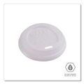 Cutlery | Eco-Products EP-ECOLID-8 EcoLid PLA Renewable/Compostable 8 oz Hot Cup Lids - White (800/Carton) image number 2