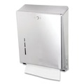 Paper Towel Holders | San Jamar T1900SS 11.38 in. x 4 in. x 14.75 in. C-Fold/MultiFold Towel Dispenser - Stainless Steel image number 4