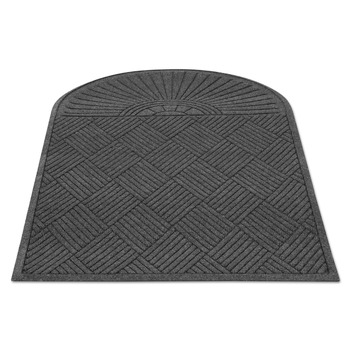 Guardian EcoGuard 36 in. x 72 in. Diamond Single Fan Floor Mat - Charcoal