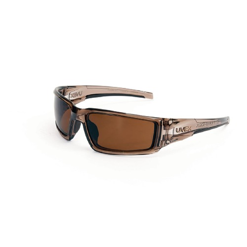 Safety Glasses | Honeywell S2969 Hypershock Polarized HC Safety Eyewear - Smoke Brown/Espresso image number 0