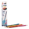 Pencils | Prang 22106X0002 3 mm 2B (#2) Duo-Color Colored Pencil Sets - Assorted Lead, Assorted Barrel (6/Pack) image number 3