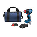 Impact Drivers | Factory Reconditioned Bosch GDX18V-1860CB15-RT 18V Freak Brushless Lithium-Ion 1/4 in. and 1/2 in. Cordless Connected-Ready Impact Driver Kit (4 Ah) image number 0