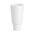 Labor Day Sale! Save $30 off $199! | Dart 44AJ32 44 oz. J Cup Insulated Foam Pedestal Cups - White (300/Carton) image number 0