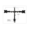 Monitor Stands | 3M MM200B 360 Degree Rotation plus45 Degree/-45 Degree Tilt 90 Degree Pan Dual Monitor Mount For 27 in. Monitors Supports 20 lbs. - Black (1/Carton) image number 3