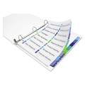 Office Jansan | Avery 11320 11 in. x 8.5 in. 16-Tab 1 to 16 Customizable TOC Ready Index Double Column Multicolor Tab Dividers - White (1-Set) image number 1