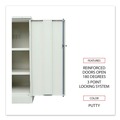  | Alera CM4218PY 36 in. x 42 in. x 18 in. Assembled Storage Cabinet with Adjustable Shelves - Putty image number 5