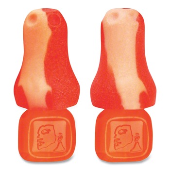 Howard Leight by Honeywell 31 dB NRR TrustFit Plus Reusable Bell Shaped Uncorded Foam Earplugs - One Size Fits Most, Orange (1000/Carton)