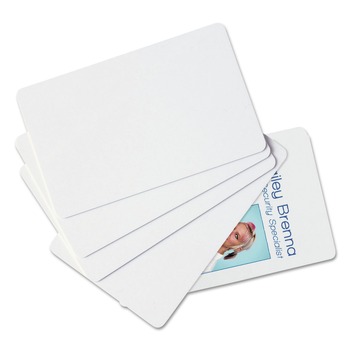 SICURIX 2-1/8 in. x 3-3/8 in. Blank ID Card - White (100/Pack)