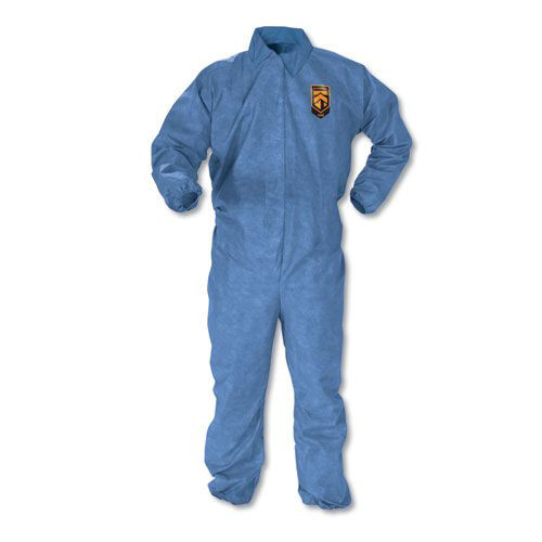 A60 Elastic-Cuff, Ankle and Back Coveralls, 2X-Large, Blue, 24/Carton A60 Elastic-Cuff, Ankle and Back Coveralls, 2X-Large, Blue, 24/Carton