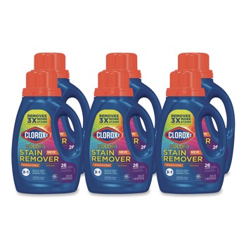 Clorox 2 33 oz. Bottle Bleach Free For Colors Stain Remover and Laundry Additive - Original (6/Carton)