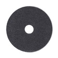 Cleaning & Janitorial Accessories | Boardwalk BWK4017HIP 17 in. Diameter High Performance Stripping Floor Pads - Black (5/Carton) image number 1