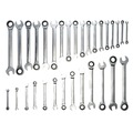 Ratcheting Wrenches | Wiha Tools 30392 (31-Piece) SAE and Metric Ratcheting Wrench Tray Set image number 0