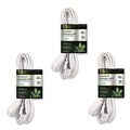Office Electronics & Batteries | GoGreen Power GG-24715-3 15 ft. 13 Amps Household Extension Cord - White (3/Pack) image number 0