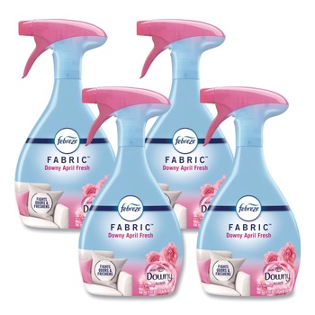 Febreze FABRIC 23.6 oz. Spray Bottle Extra Strength Refresher/Odor Eliminator - Downy April Fresh (8/Carton)