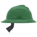  | MSA 10215831 V-Gard C1 Fas-Trac III Full Brim Vented Hard Hat - Green image number 4