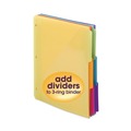 Binders & Binding Supplies | Smead 89421 1/3-Cut Tabs 11.25 in. x 9.75 in. Three-Ring Binder Poly Index Dividers with Pocket - Assorted Colors (30/Box) image number 1